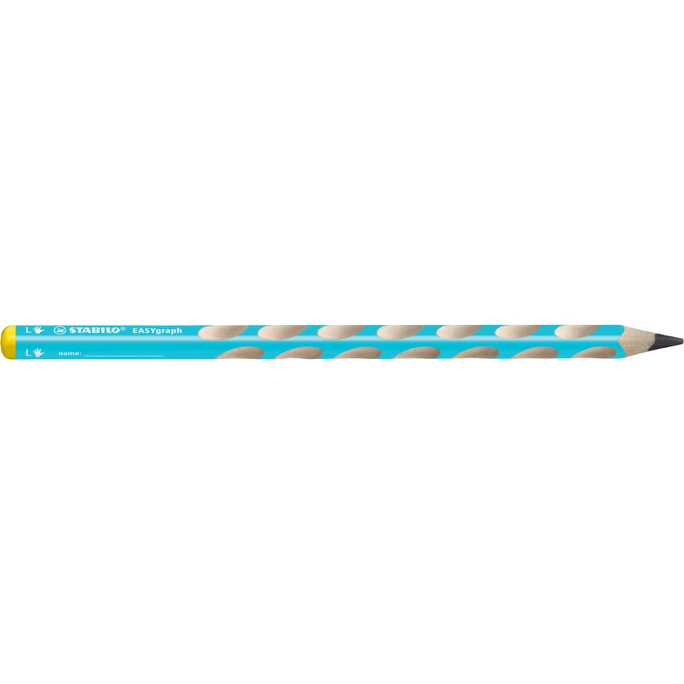 Ergonomischer Dreikant-Bleistift für Linkshänder - Easygraph in blau - Einzelstift - Härtegrad HB