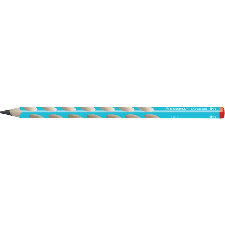 Ergonomischer Dreikant-Bleistift für Rechtshänder - EASYgraph in blau - Einzelstift - Härtegrad HB