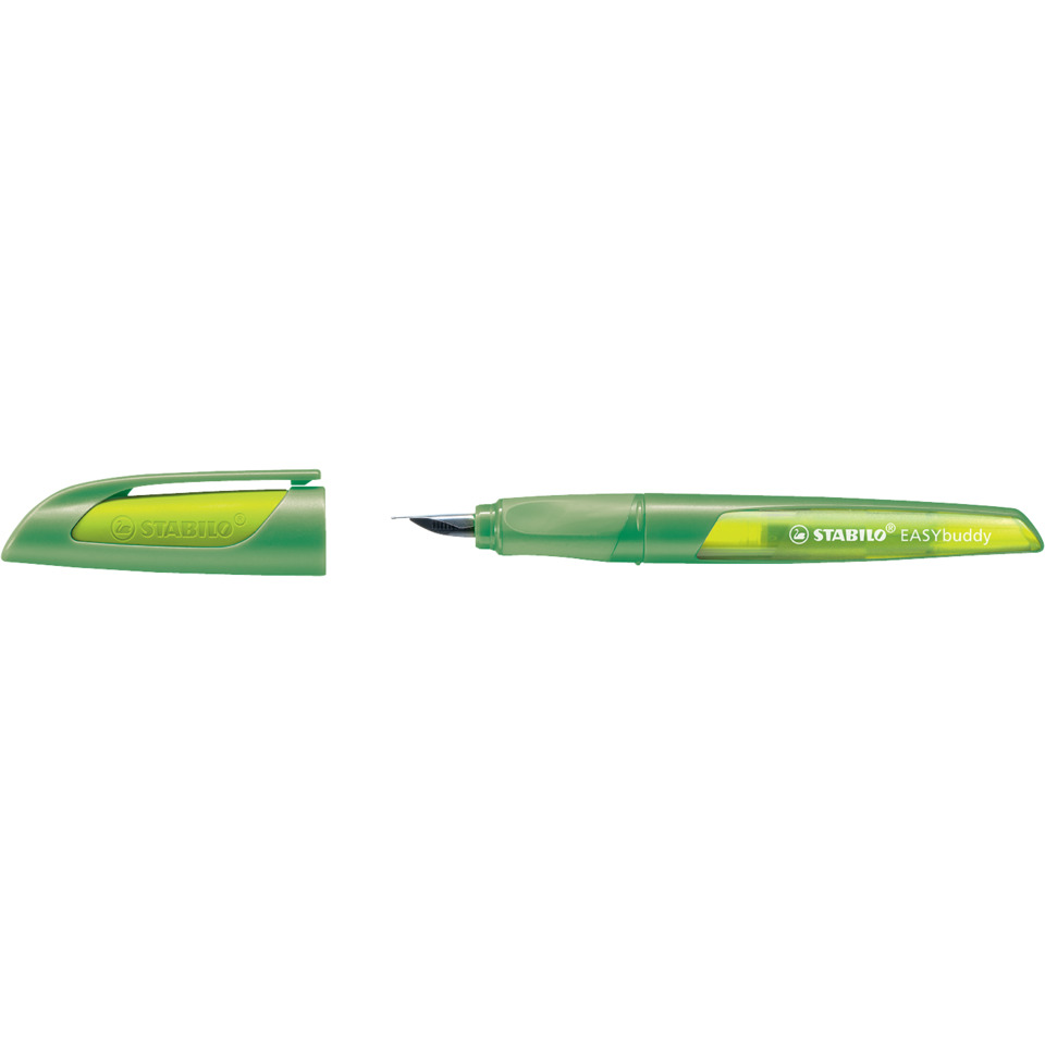 Schulfüller EASYbuddy® - Feder M, limette/grün, inkl. Standardpatrone