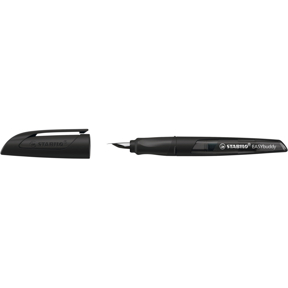 Schulfüller EASYbuddy® Twilight Sky - Feder M, schwarz/schwarz, inkl. Standardpatrone