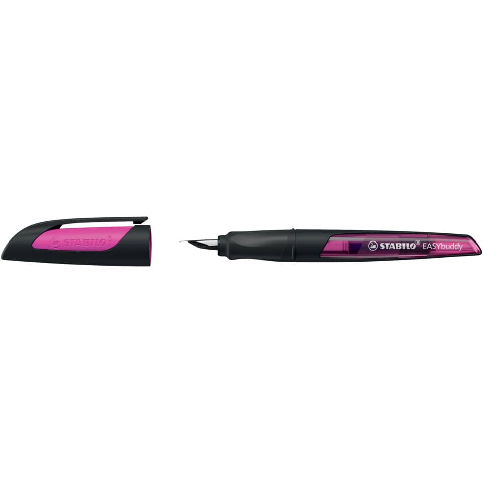 Schulfüller EASYbuddy® - Feder A, schwarz/magenta, inkl. Standardpatrone