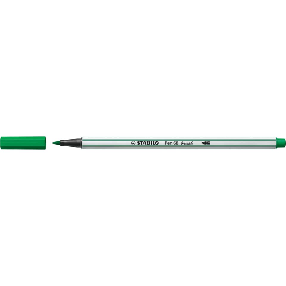 Premium-Filzstift Pinselspitze Pen 68 brush - Einzelstift - smaragdgrün