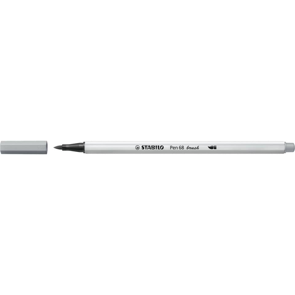 Premium-Filzstift Pinselspitze Pen 68 brush - Einzelstift - mittelgrau
