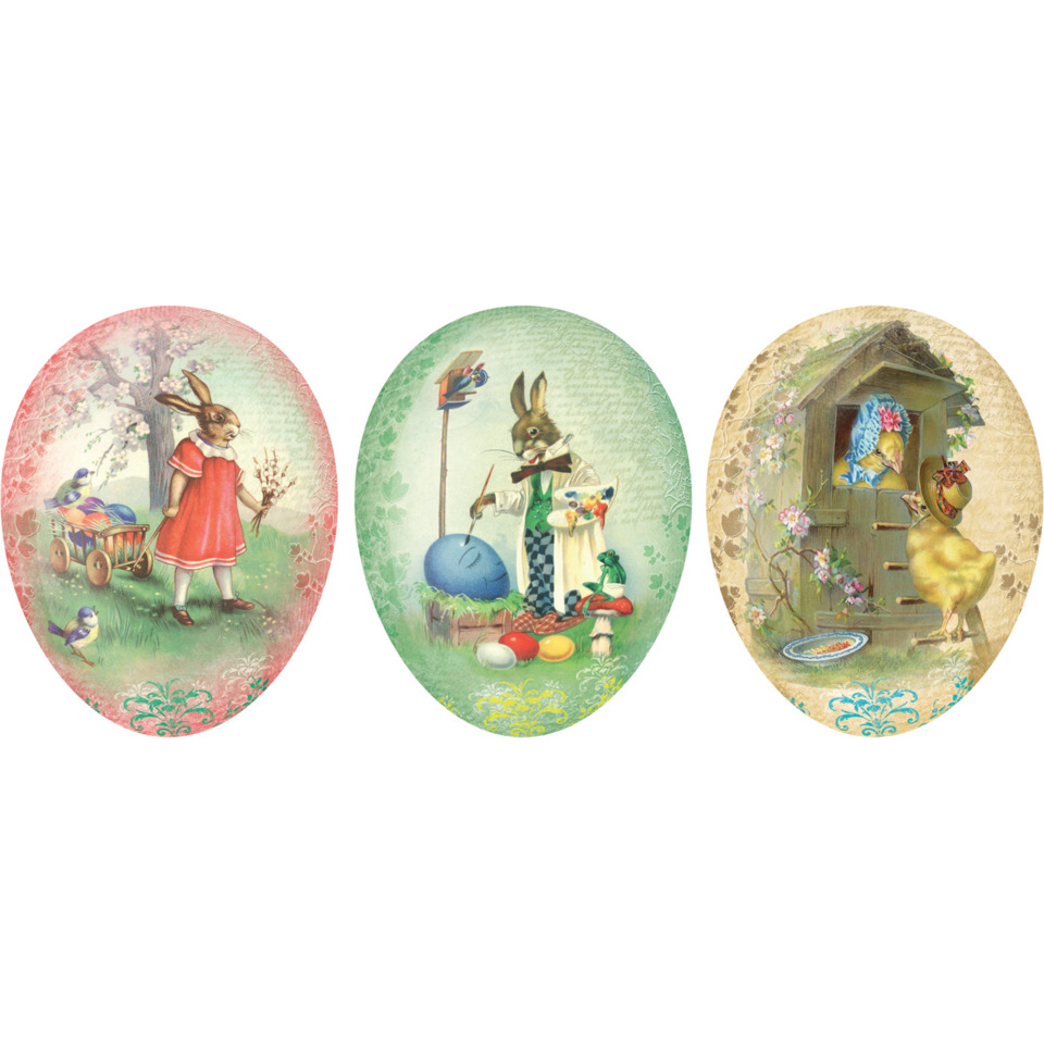 Füllei Ostern - Ø 12 cm, Vintage II, sortiert