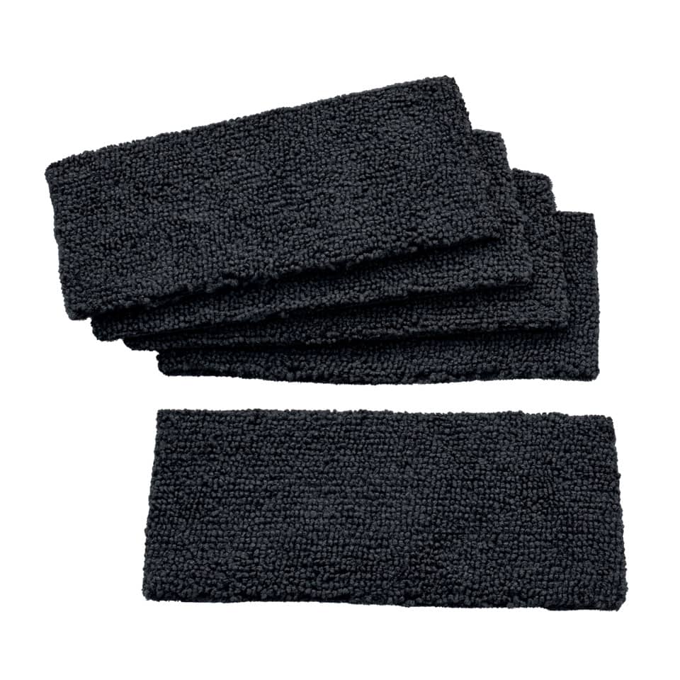 Ersatzpad für Holz-Board-Eraser - Mikrofaser mit Klett, schwarz, Stück