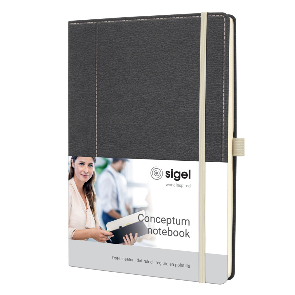 Notizbuch Conceptum ca. A4 194 S. Dot-Lineatur 80g/m², Casual grey-white