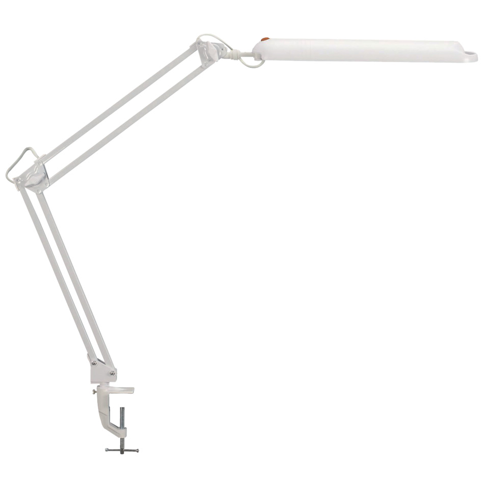 LED-Tischleuchte MAULatlantic - weiß, Klemmfuß