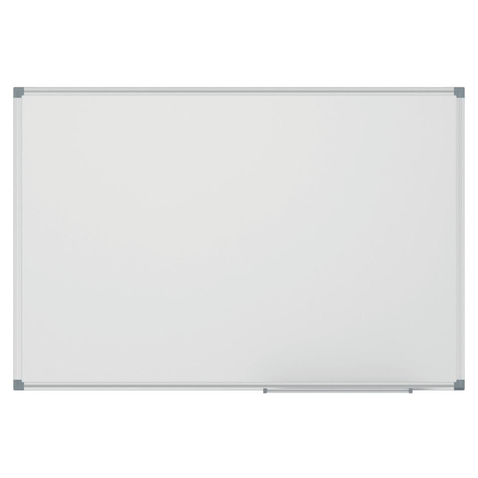 Whiteboardtafel - 240 x 120 cm, grau, magnethaftend, Wandmontage
