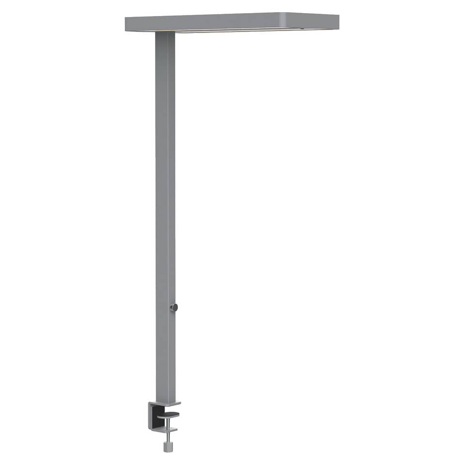 LED-Tischaufbauleuchte MAULjuvis sensor - dimmbar, silber, Klemmfuß