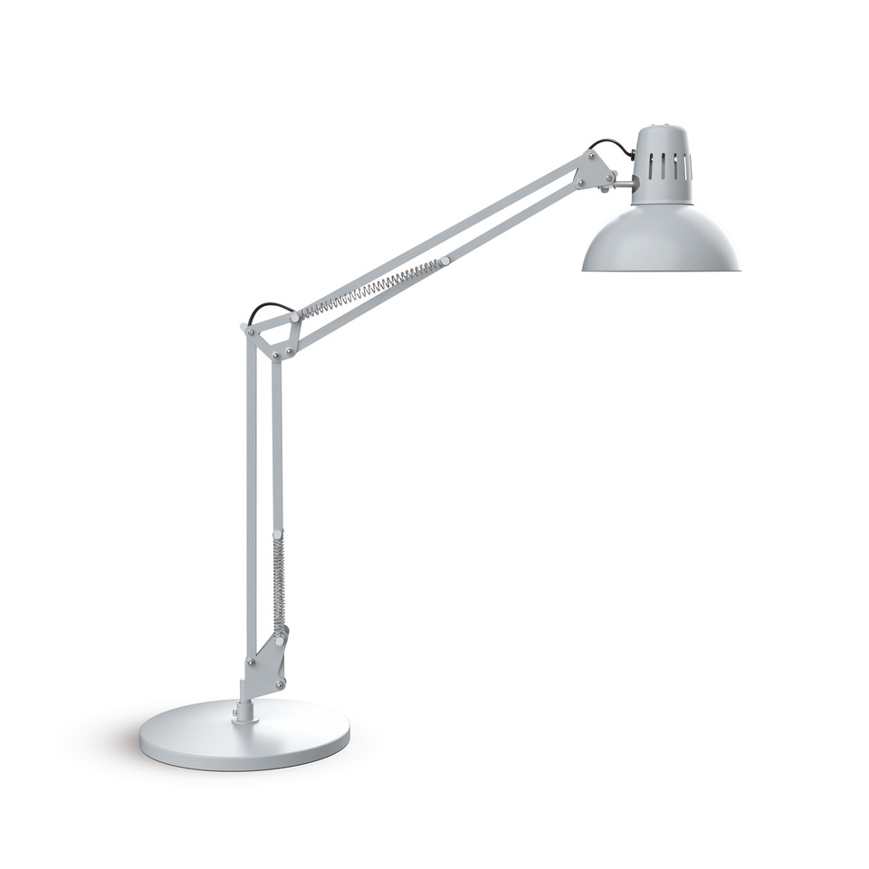 LED-Tischleuchte MAULstudy, mit Standfuß inkl. Leuchtmittel E27, silber