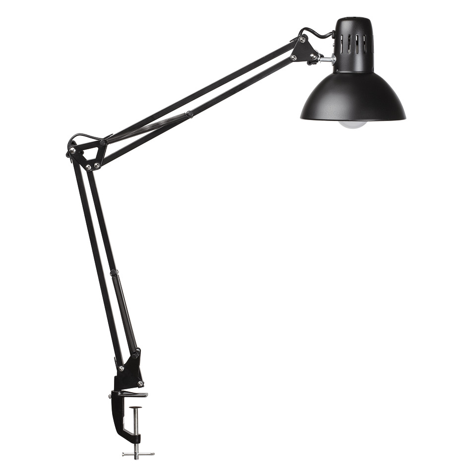 LED-Tischleuchte MAULstudy, Klemme inkl. Leuchtmittel E27, schwarz