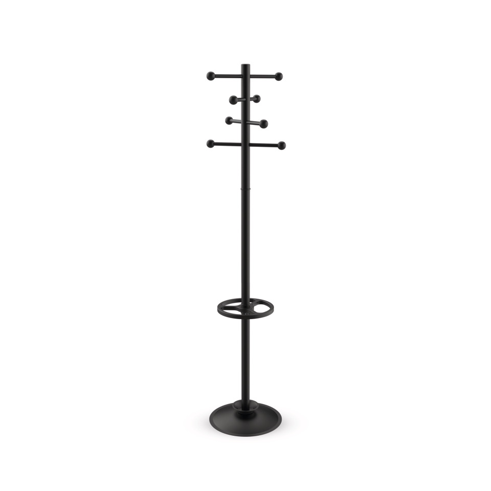 Garderobenständer MAULsaphir, 380mm x 380mm, schwarz