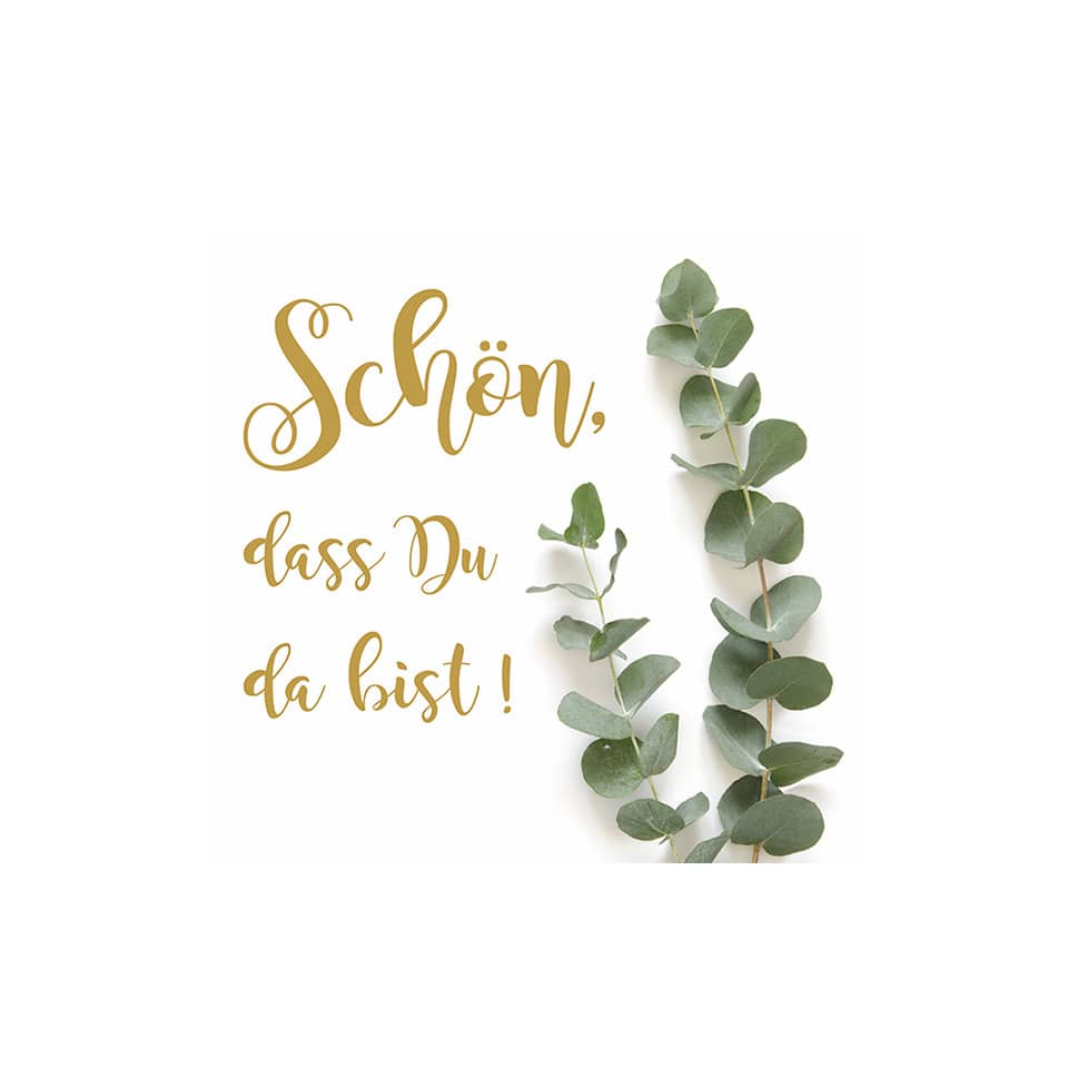 Motivserviette Elegant Green, 33 x 33 cm, 3-lagig, 20 Stück