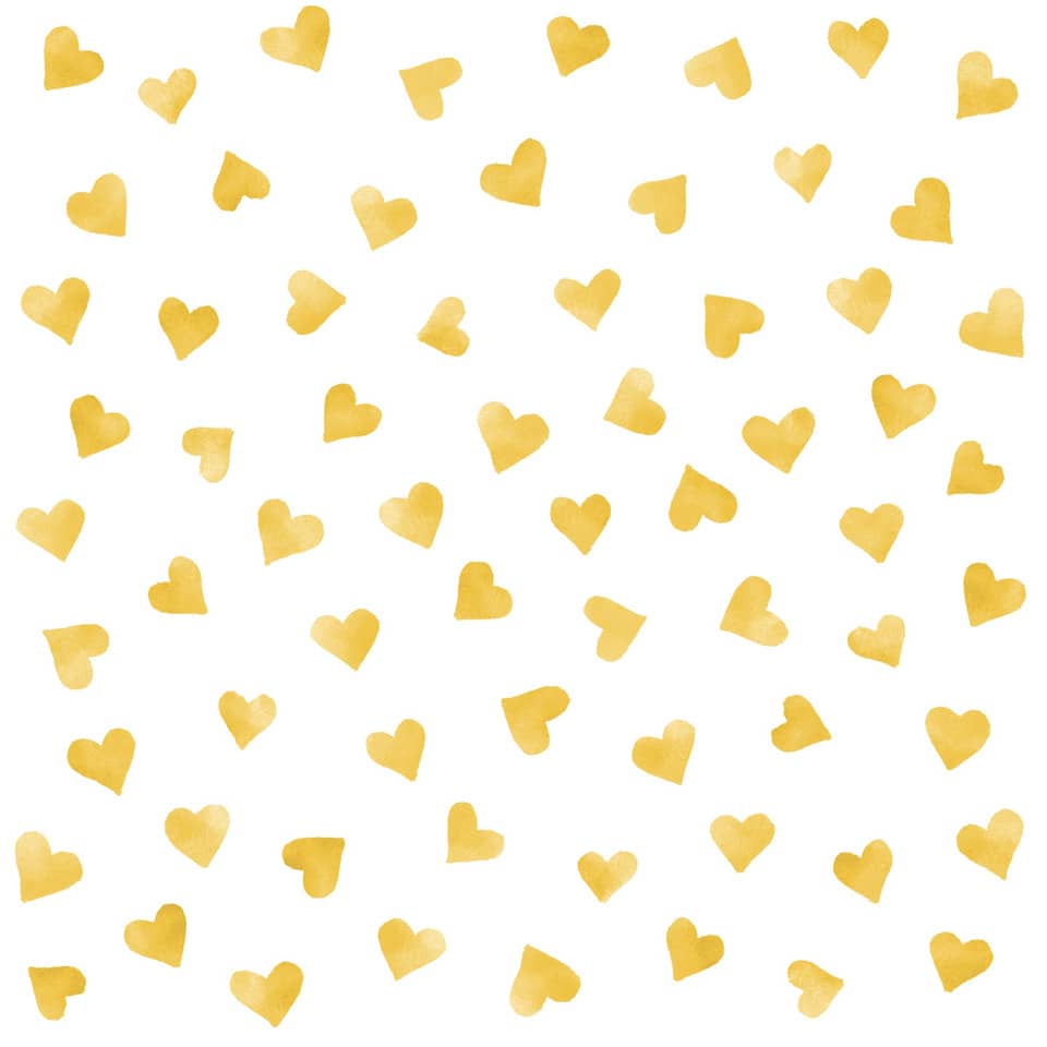 Motivserviette My Heart gold, 33 x 33 cm, 3-lagig, 20 Stück