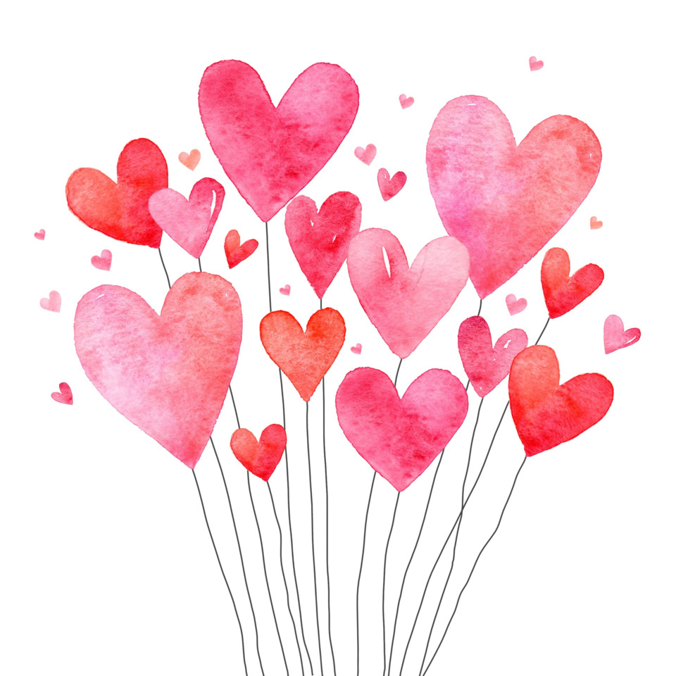 Motivserviette Lovely Hearts, 33 x 33 cm, 3-lagig, 20 Stück