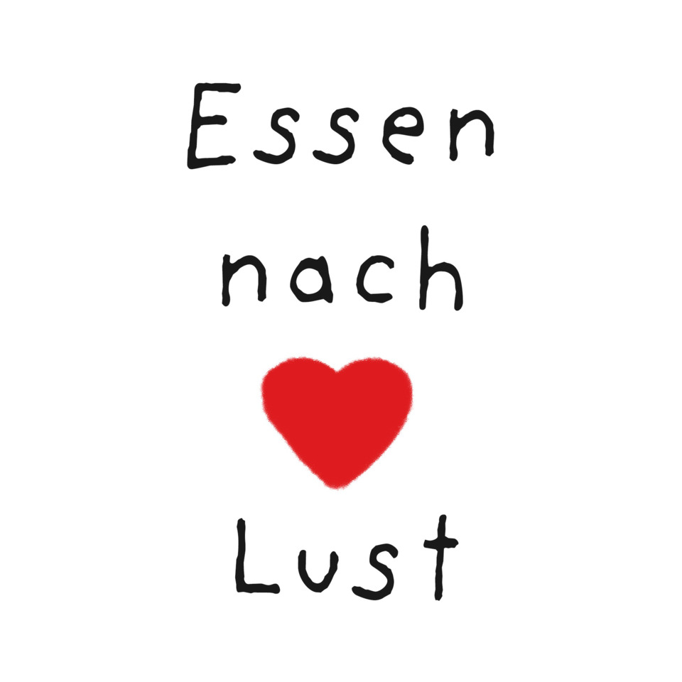 Motivserviette, Essen nach Lust, 33 x 33 cm 3-lagig, 20 Stück
