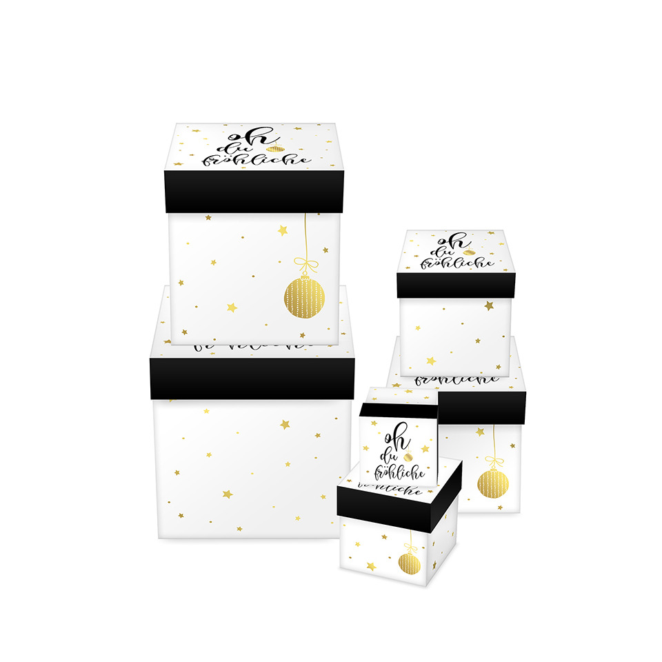 Weihnachts-Geschenkkarton Weihnachtsmelodie, 6-teilig