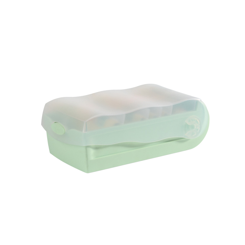 Karteibox CROCO DIN A8 quer, fü 500 Karten, transluzent-pastellgrün
