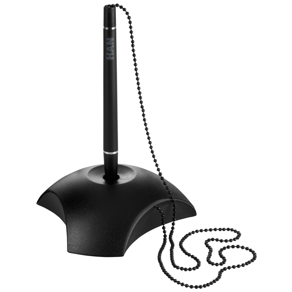 DELTA Kugelschreiberständer - Kette 68 cm, schwarz-blau
