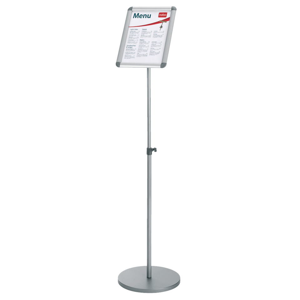 Informationsständer Alu - A4, silber