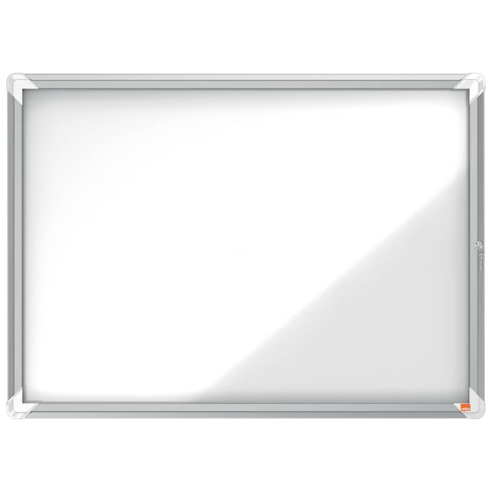 Schaukasten mit Klapptür - 8x A4, 92,3 x 66,7 x 4,3 cm, weiß, magnethaftend