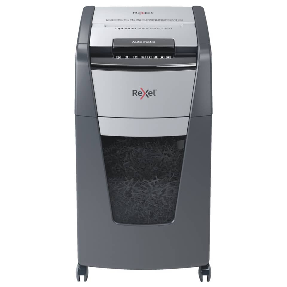 Aktenvernichter Optimum AutoFeed+ 225 M - P-5 schwarz