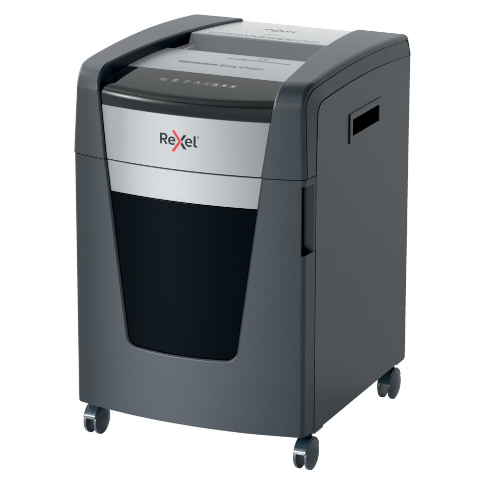 Aktenvernichter Momentum Extra XP420+ - P-4 Partikelschnitt, 20 Blatt, schwarz