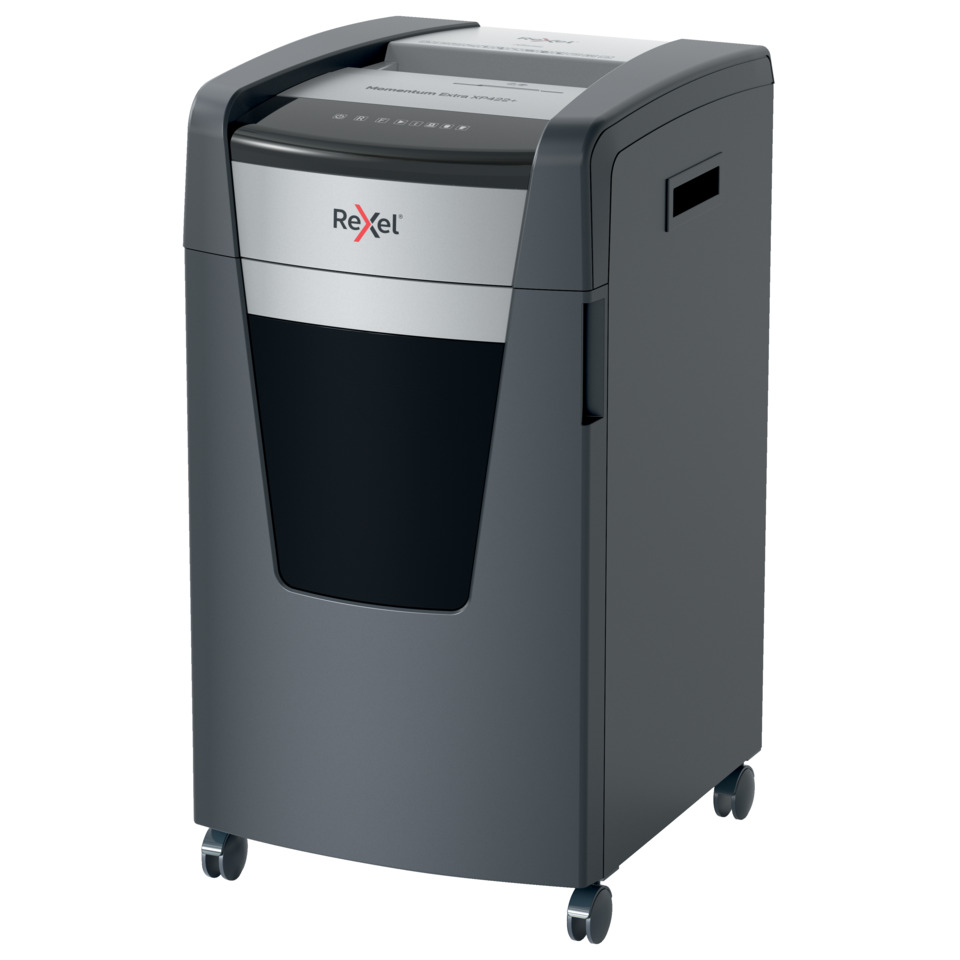 Aktenvernichter Momentum Extra XP422+ - P-4 Partikelschnitt, 22 Blatt, schwarz