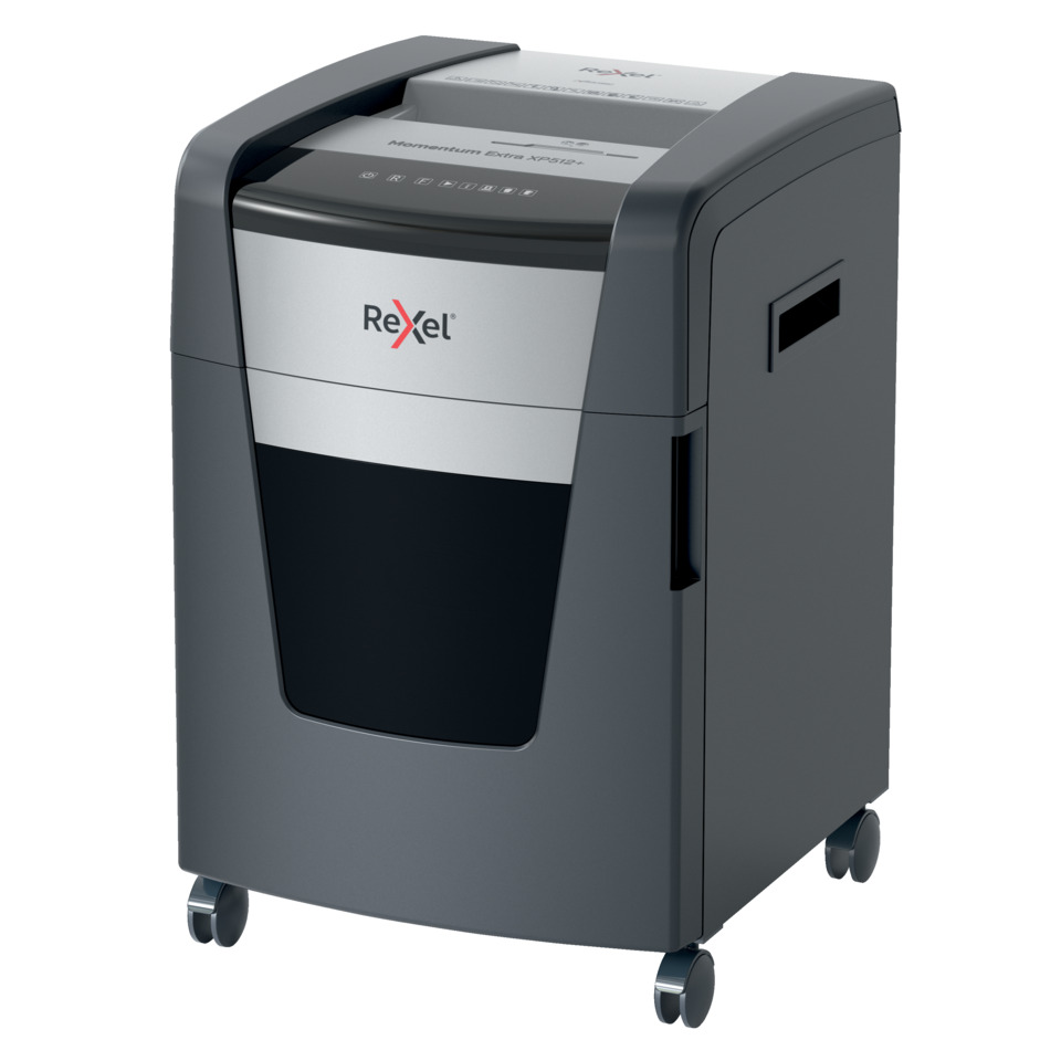 Aktenvernichter Momentum Extra XP512+ - P-5 Mikro-Partikelschnitt, 12 Blatt, schwarz