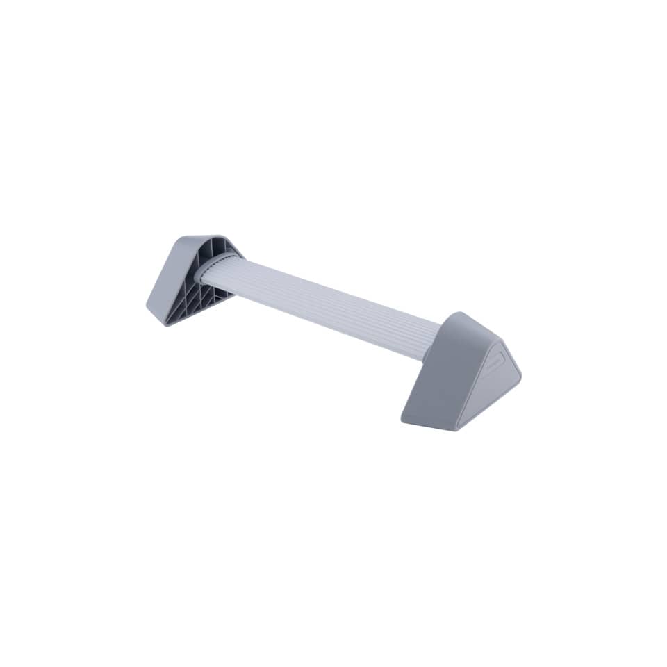 Fußstütze beweglich, ergonomisch, verstellbar, grau