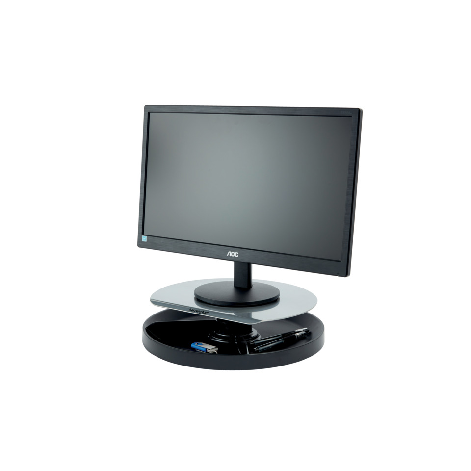 Bildschirmträger SmartFit®-System, drehbar, schwarz