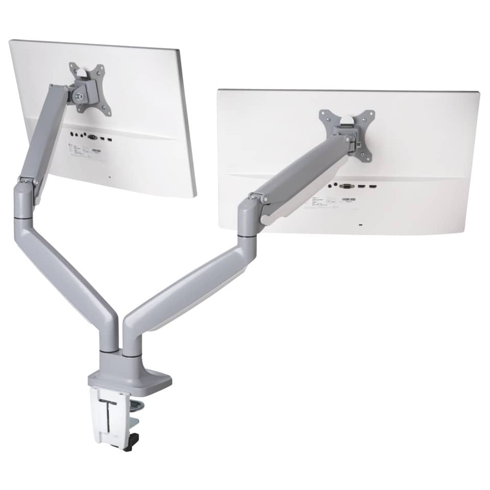 Dual Bildschirmschwenkarm SmartFit®-System One-Touch 32", grau