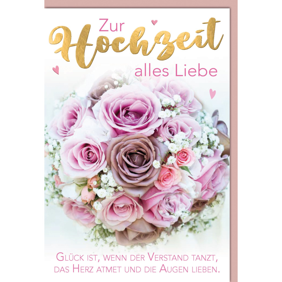 Vermählungskarte - inkl. Umschlag