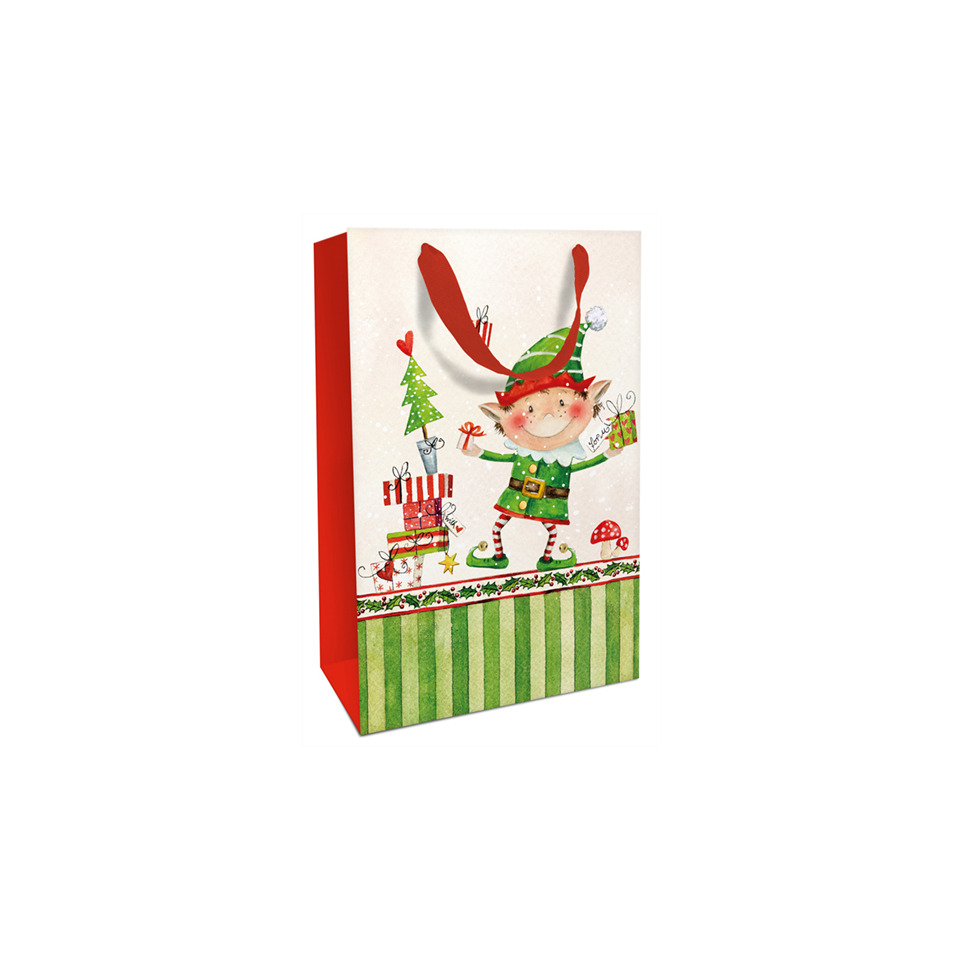 Weihnachts-Geschenktragetasche Kind Alfred, 36 x 26 x 13 cm