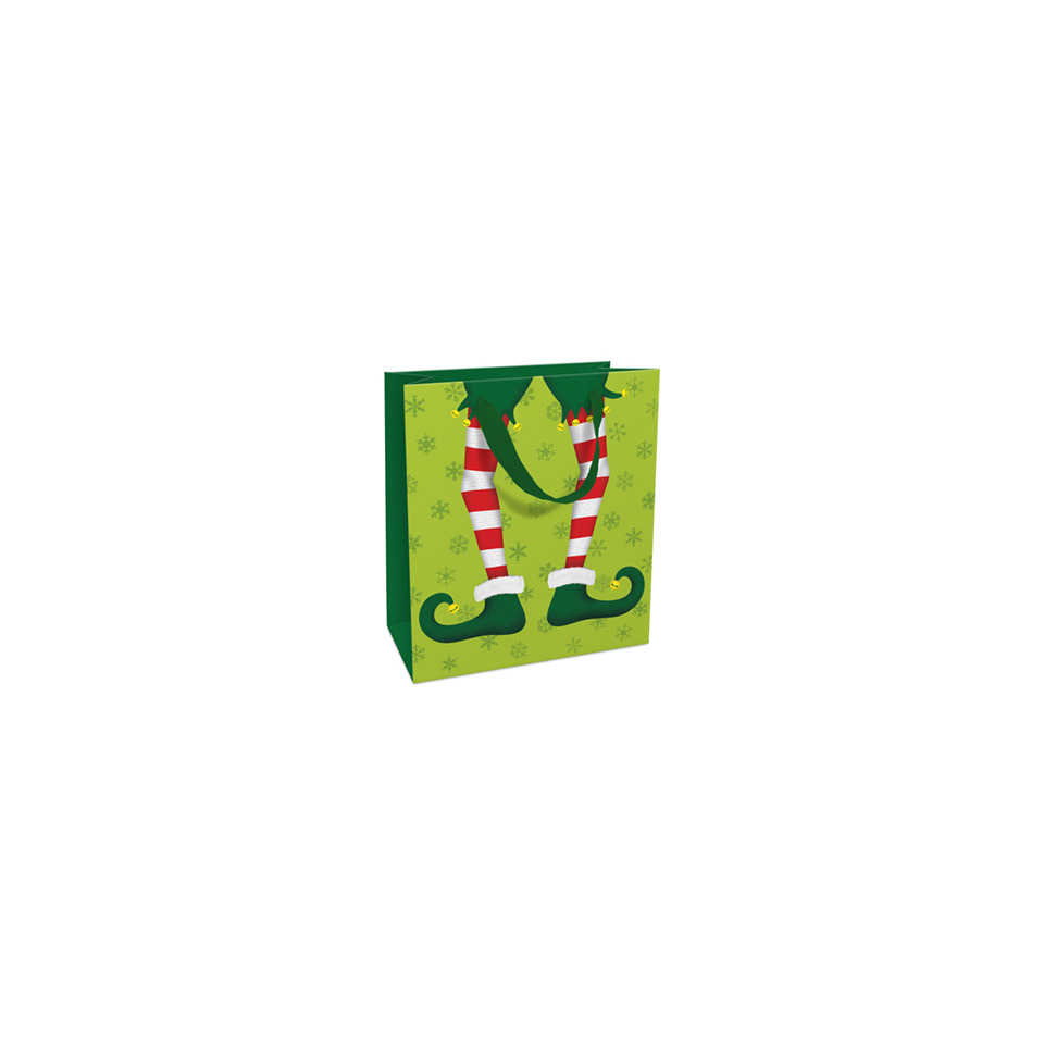 Weihnachts-Geschenktragetasche Jack the Elf, 21 x 18 x 8 cm