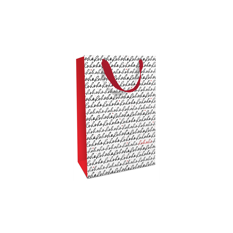Weihnachts-Geschenktragetasche Hohoho, 36 x 26 x 13 cm