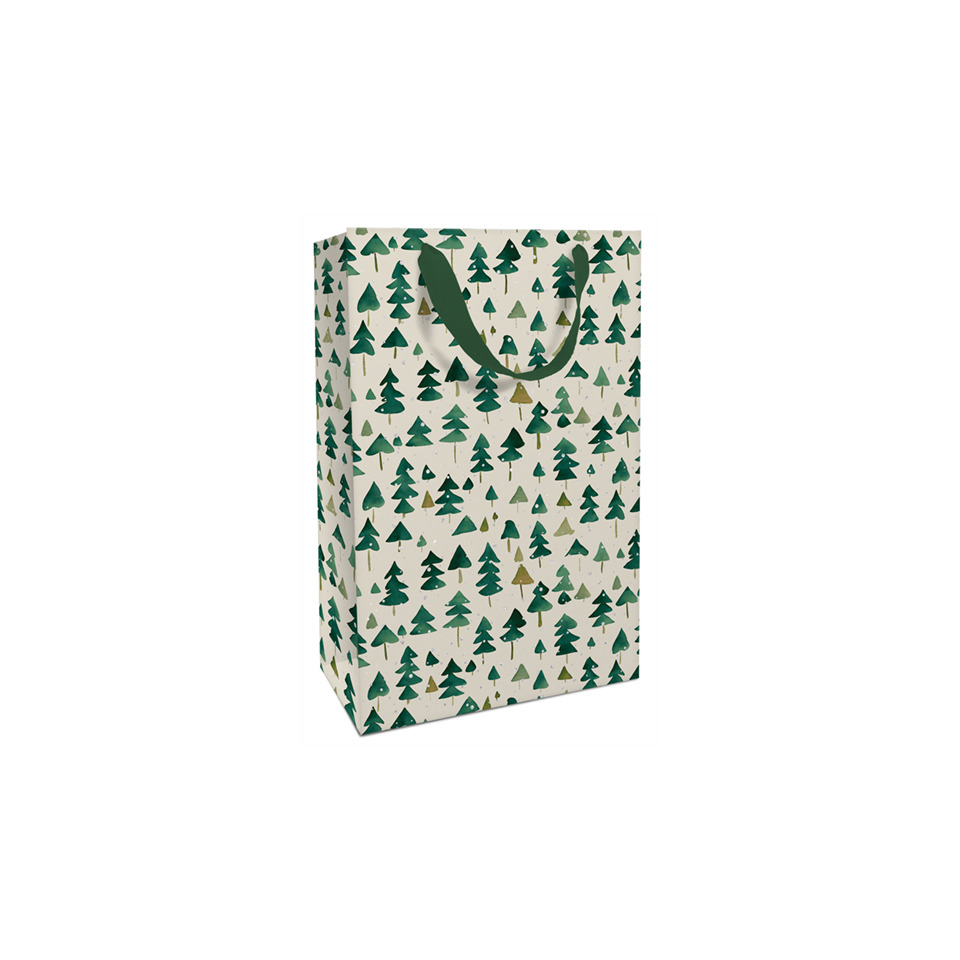 Weihnachts-Geschenktragetasche Winter Forest, 36 x 26 x 13 cm
