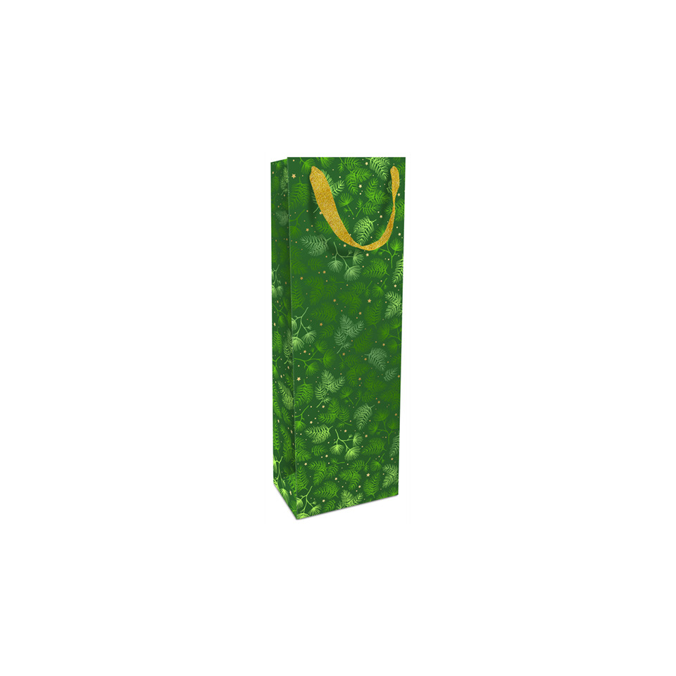 Weihnachts-Flaschentragetasche X-Mas Twigs, 36 x 12 x 8 cm