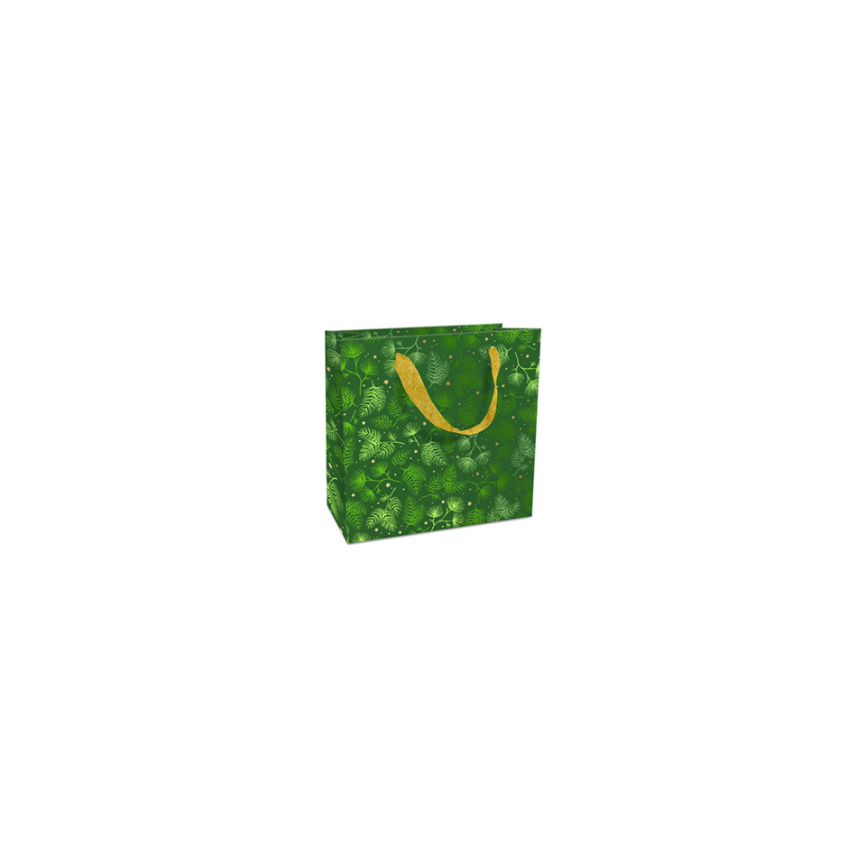 Weihnachts-Geschenktragetasche X-Mas Twigs, 17 x 17 x 8 cm
