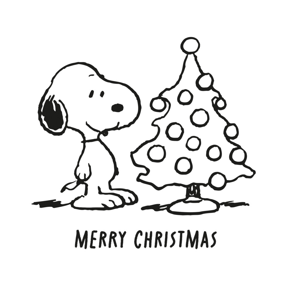 Weihnachts-Zelltuchserviette Snoopy, 33 x 33 cm, 3-lagig, 20 Stück