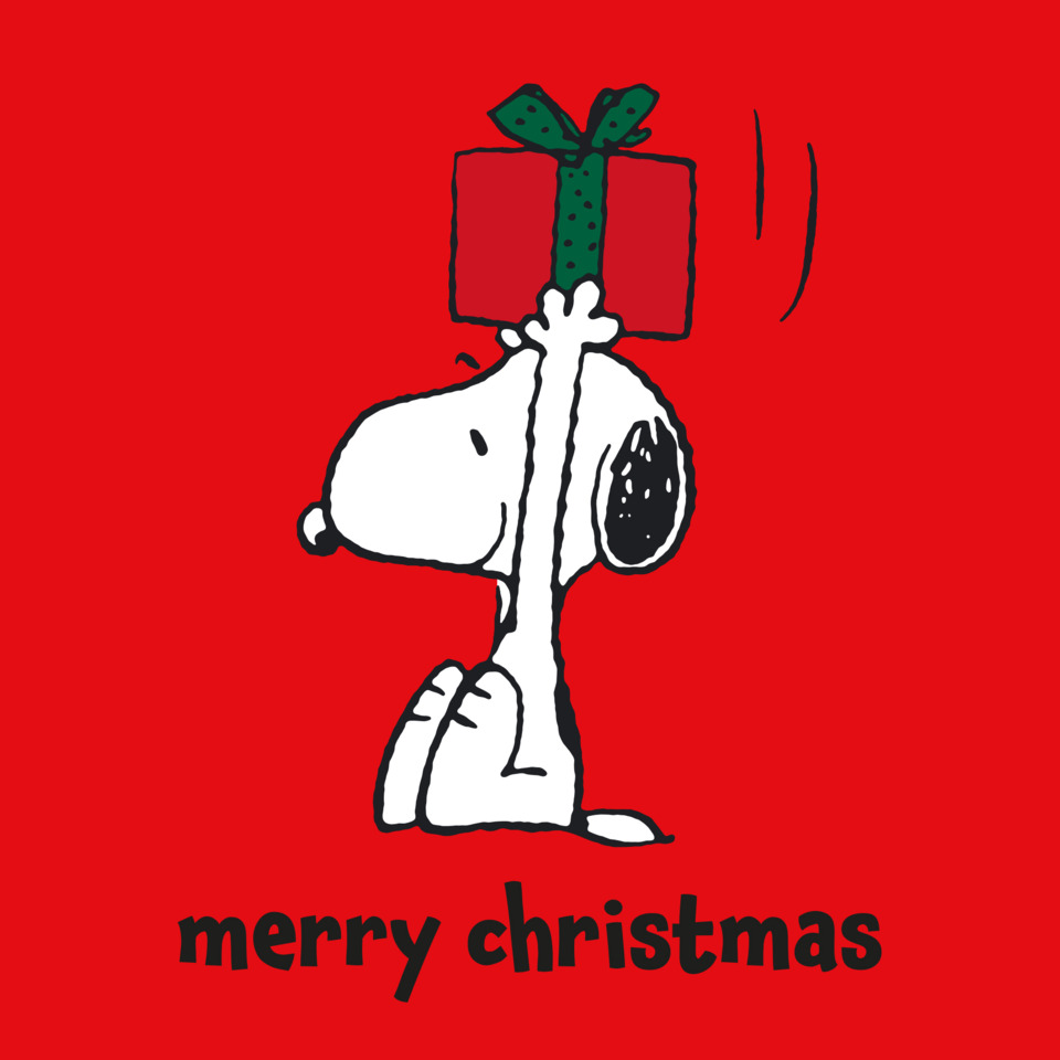 Weihnachts-Zelltuchserviette Snoopy, 33 x 33 cm, 3-lagig, 20 Stück