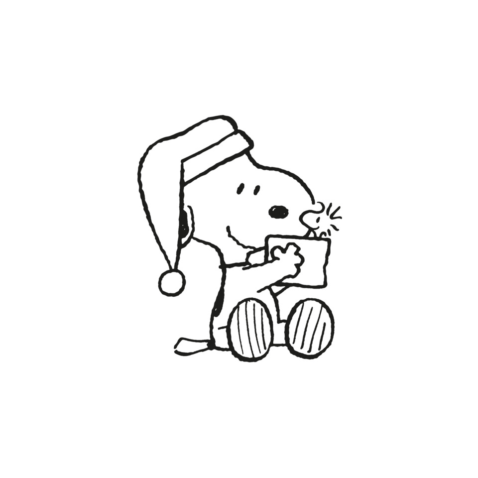 Weihnachts-Zelltuchserviette Snoopy, 33 x 33 cm, 3-lagig, 20 Stück
