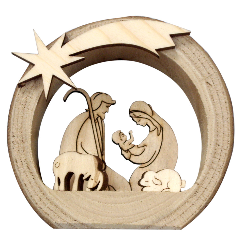 Krippe der Heiligen Familie, Ø 8 cm