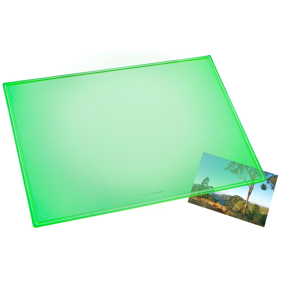 Schreibunterlage DURELLA - 53 x 40 cm, transluzent neongrün