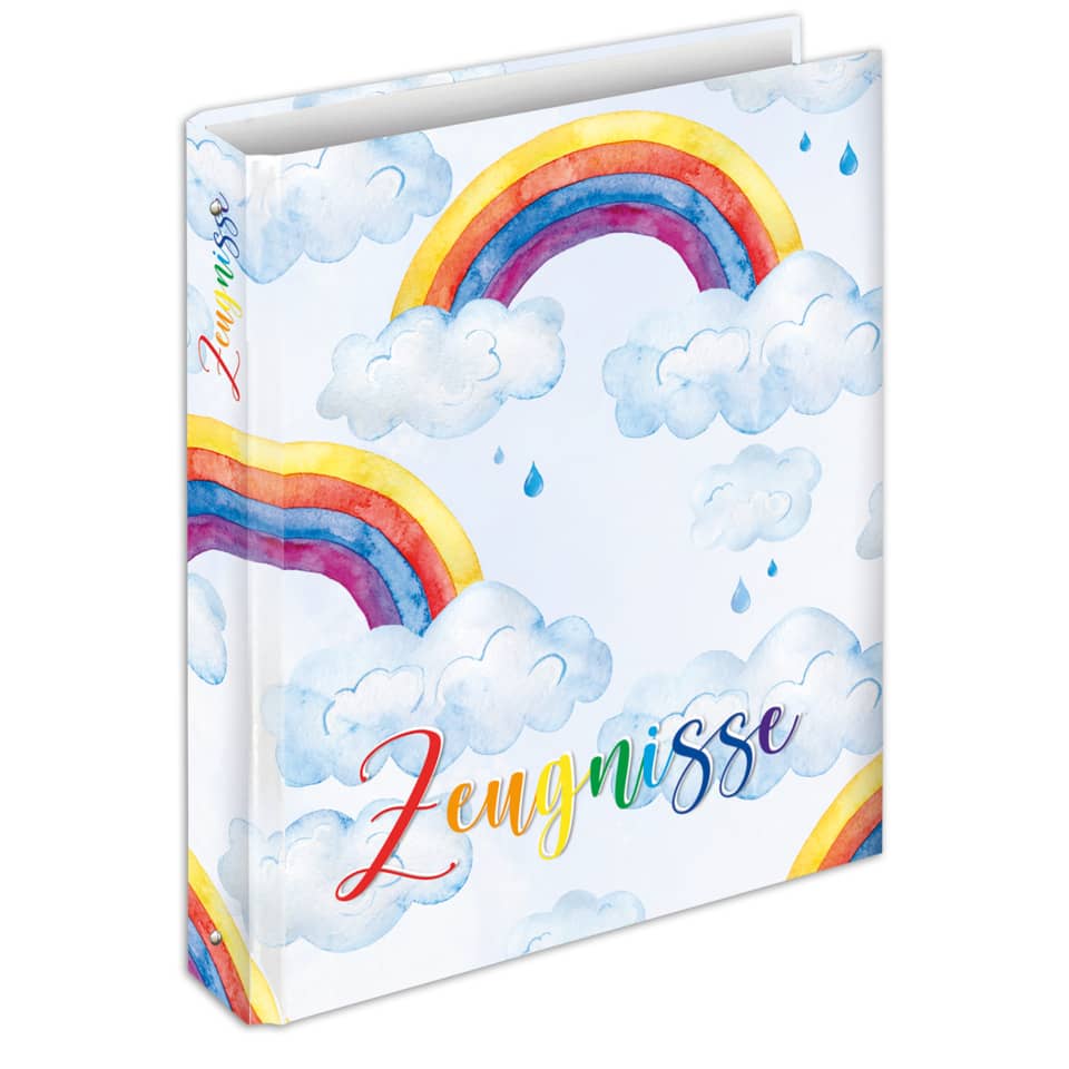 Zeugnisringbuch Rainbow - A4, 4 Ring-Mechanik