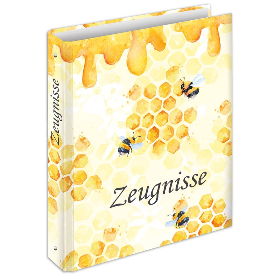 Zeugnisringbuch Honey - A4, 4 Ring-Mechanik
