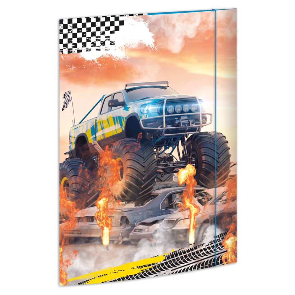 Gummizugmappe - A3, Monster Truck