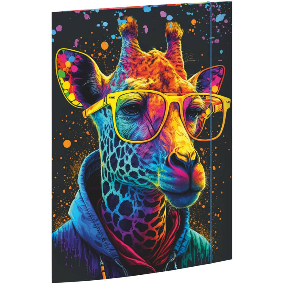 Gummizugmappe - A3, Neon