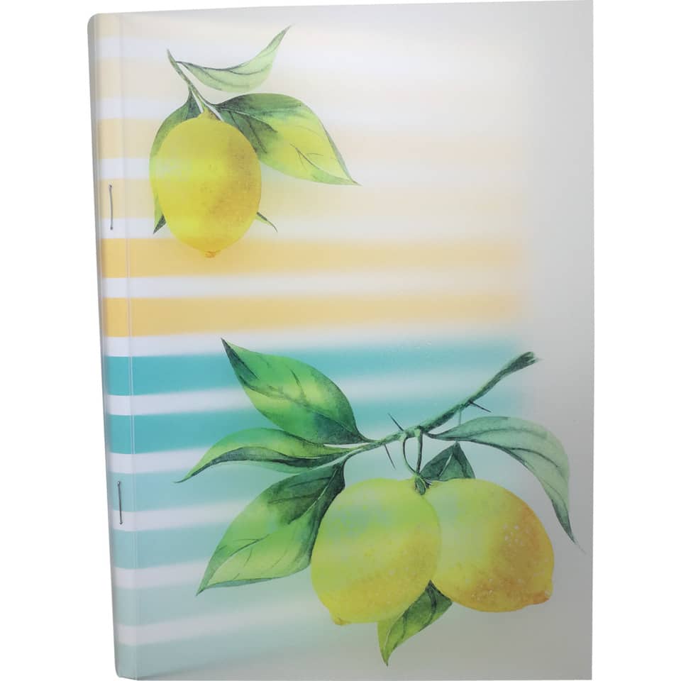 Notizheft Lemon - A5, kariert, 100 Blatt