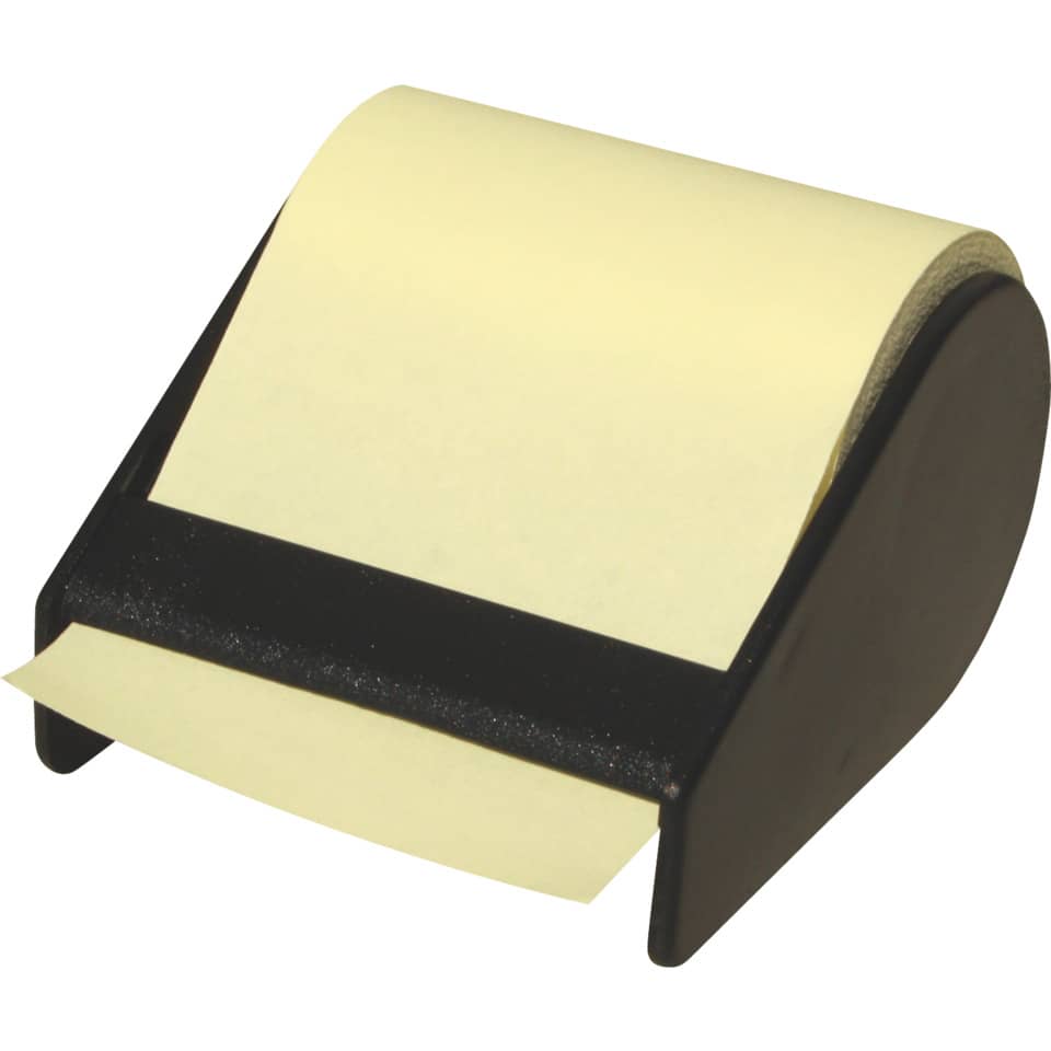 Haftnotiz Rolle im Abroller - gelb 60 mm x 10 m, nachfüllbar